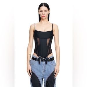 Mugler H&M corset top in xxs